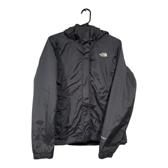 The North Face Jackets & Blazers - The North Face Size M Women Black Full Zip HyVent Hooded Windbreaker Jacket